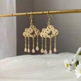 Rain Cloud Earrings Dangle, Celestial Cloud Drop Earrings, Unique Cloud Earring Dangle